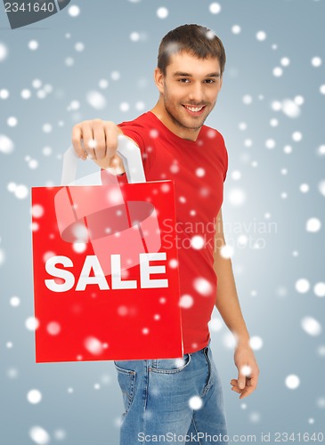 Image of man with shopping bags