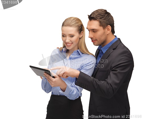 Image of man and woman with tablet pc