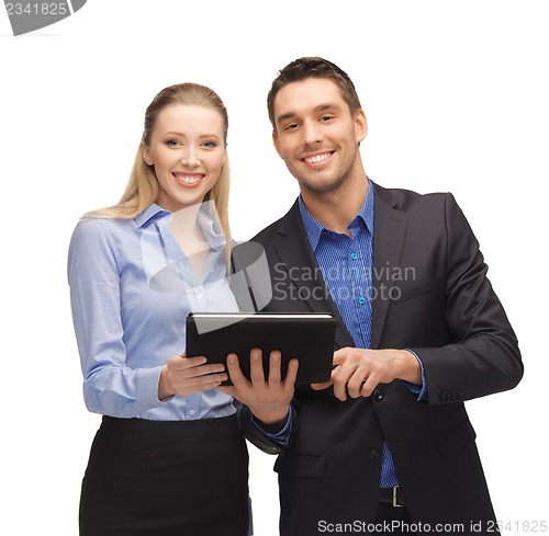 Image of man and woman with tablet pc