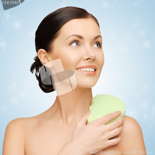 Image of woman with sponge