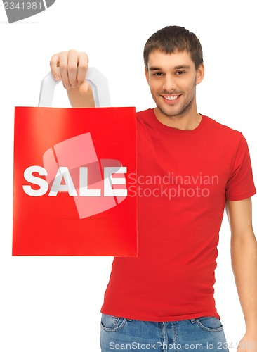 Image of man with shopping bags
