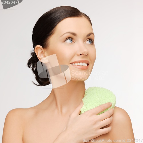 Image of woman with sponge