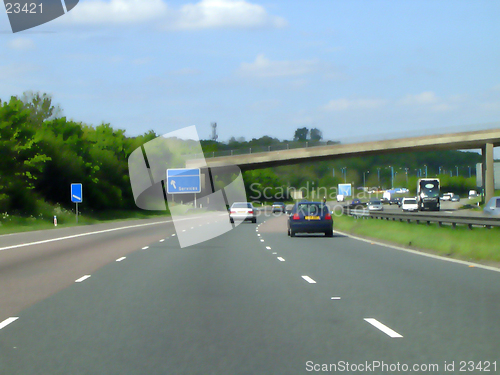 Image of Artistic picture of a busy road