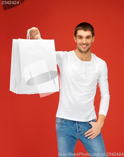 Image of man with shopping bags