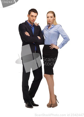 Image of man and woman in formal clothes
