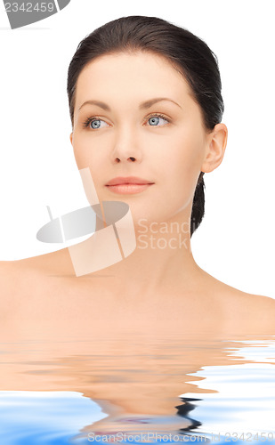 Image of beautiful woman in water