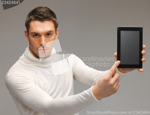 Image of man with tablet pc
