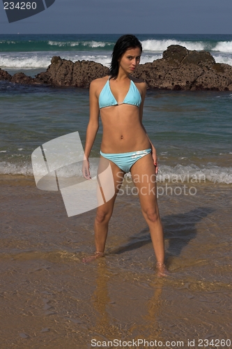 Image of blue bikini girl