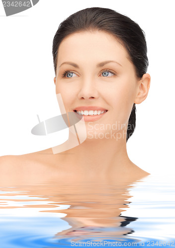 Image of beautiful woman in water