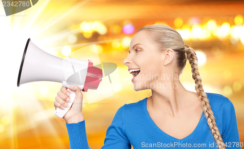 Image of woman with megaphone