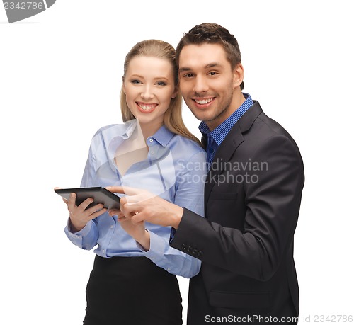 Image of man and woman with tablet pc