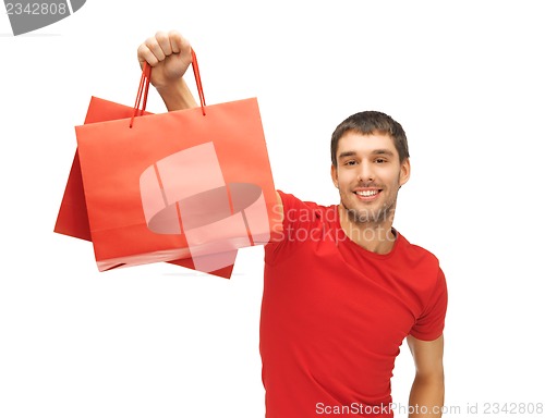 Image of man with shopping bags