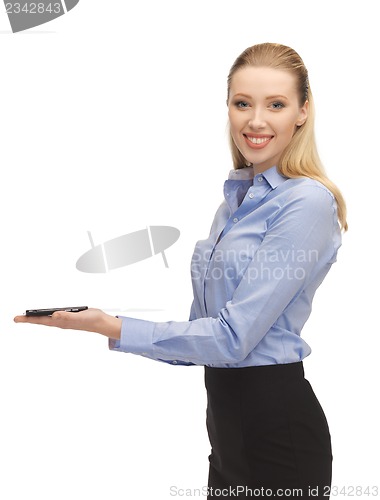 Image of woman with tablet pc
