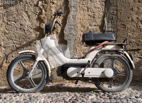 Image of old moped