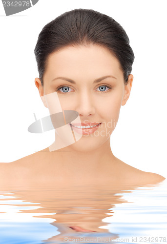 Image of beautiful woman in water