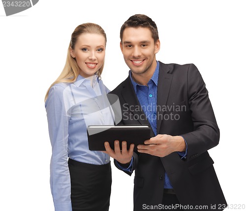 Image of man and woman with tablet pc