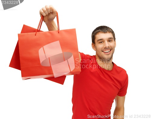 Image of man with shopping bags