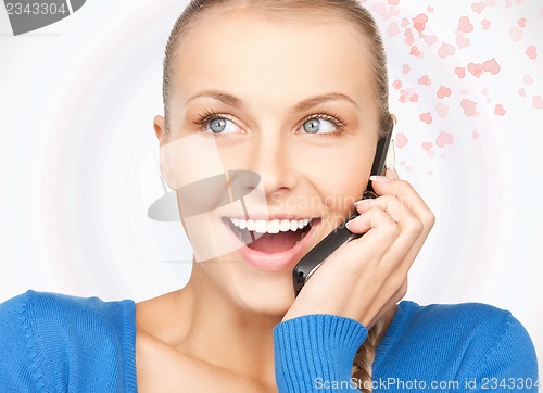 Image of woman with cell phone