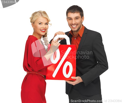 Image of man and woman with shopping bag