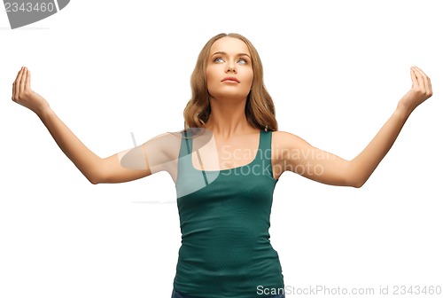 Image of woman practicing yoga