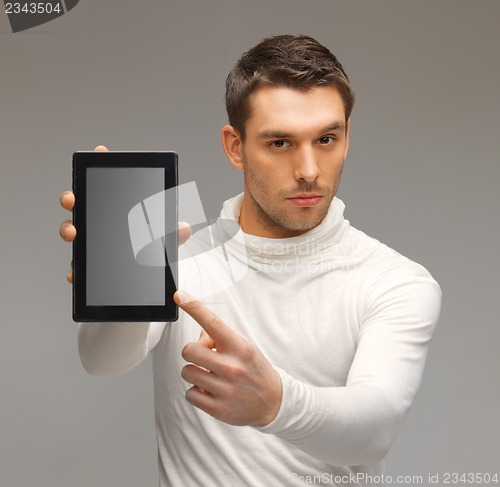 Image of man with tablet pc