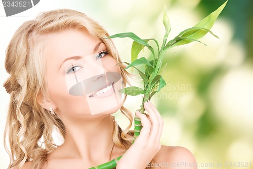 Image of woman with sprout
