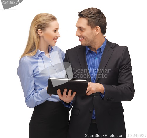Image of man and woman with tablet pc