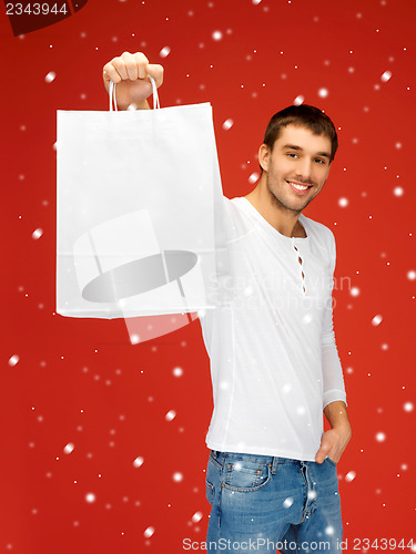 Image of man with shopping bags