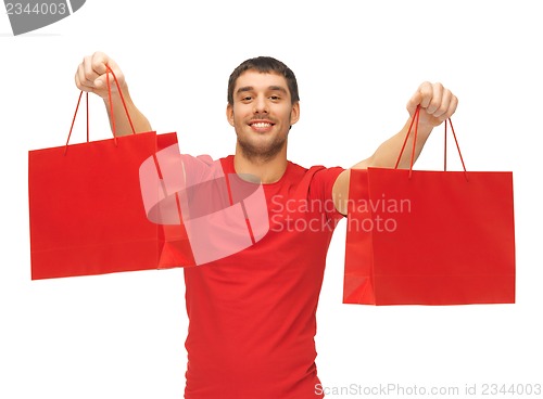 Image of man with shopping bags