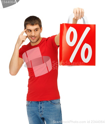 Image of man with shopping bags