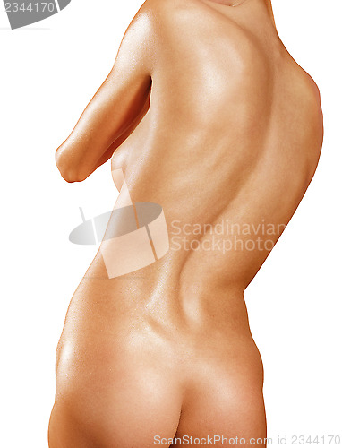 Image of part of back with scoliosis