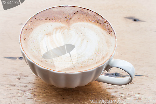 Image of Free pour hot coffee latte art cup