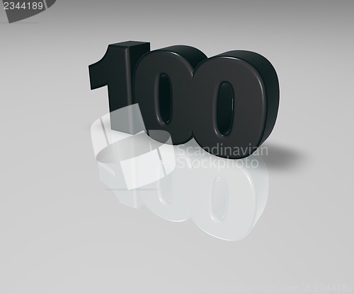 Image of number one hundred
