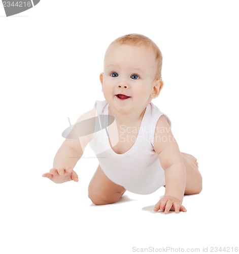 Image of crawling baby boy