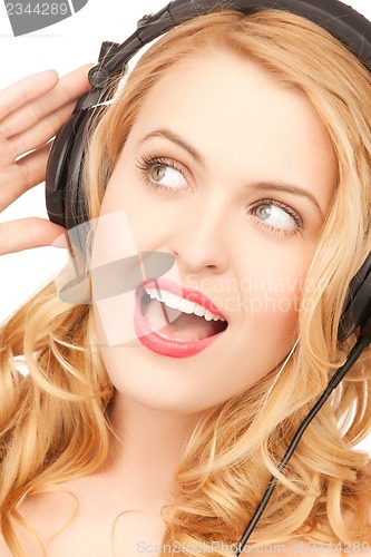 Image of woman with headphones