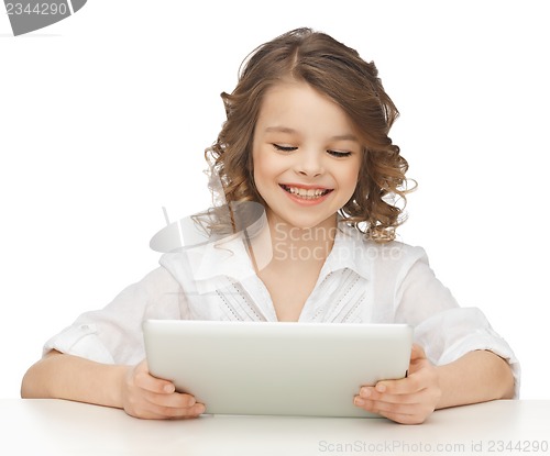 Image of girl with tablet pc