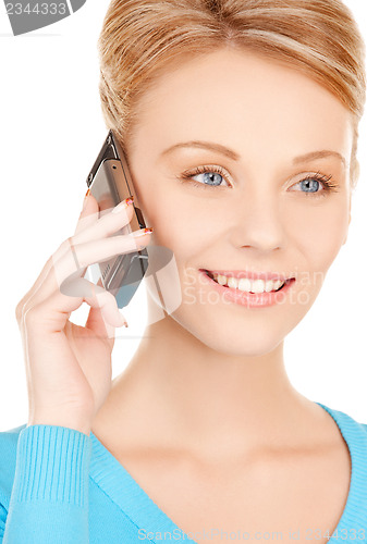 Image of woman with cell phone