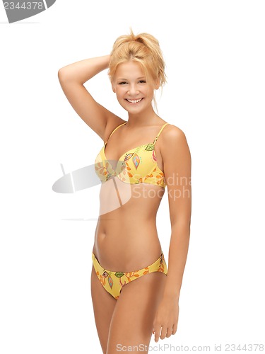 Image of beautiful woman in bikini