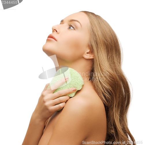 Image of woman with sponge