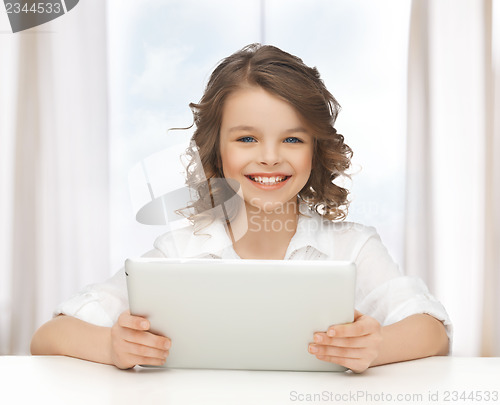 Image of girl with tablet pc