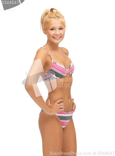 Image of beautiful woman in bikini