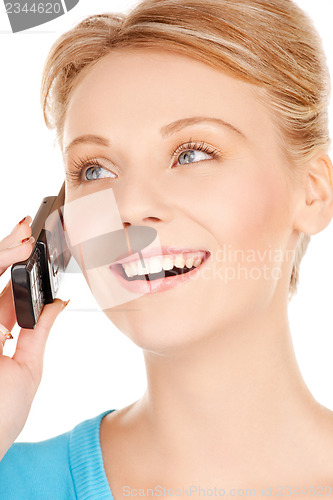 Image of woman with cell phone