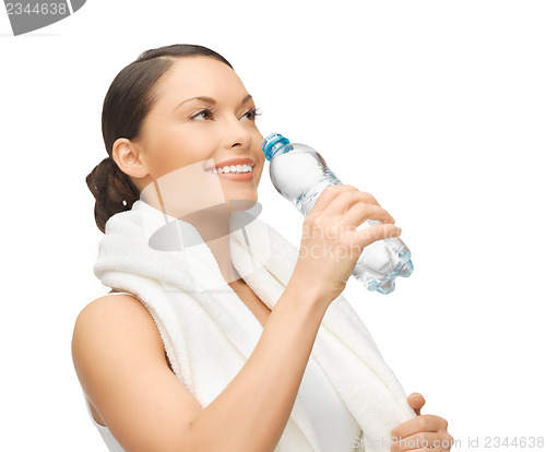 Image of woman with bottle of water