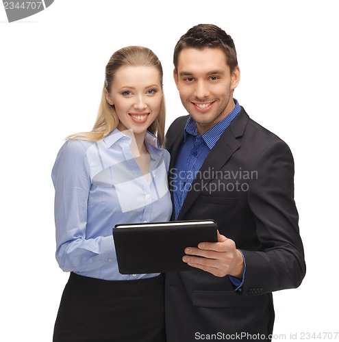 Image of man and woman with tablet pc