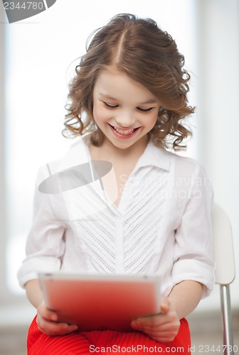 Image of girl with tablet pc