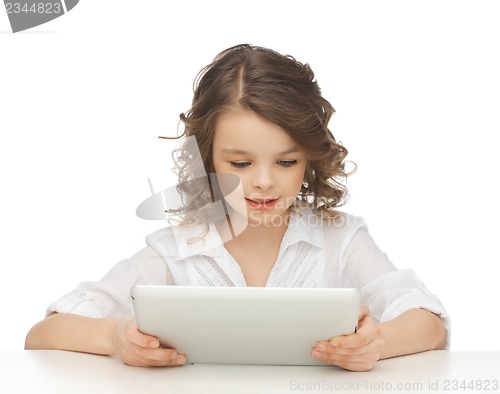 Image of girl with tablet pc