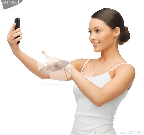 Image of woman with smartphone