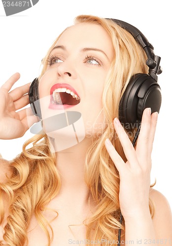 Image of woman with headphones