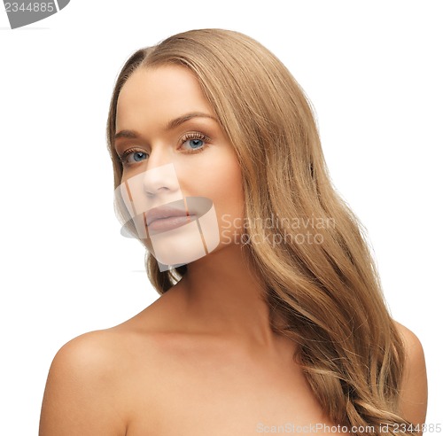 Image of beautiful woman with long hair
