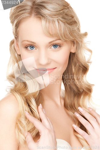 Image of beautiful woman with long hair